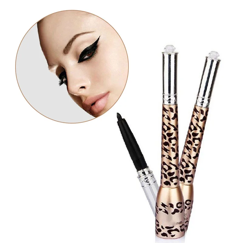 Леопардовая оболочка Водонепроницаемая жидкая подводка для глаз Подводка ручка