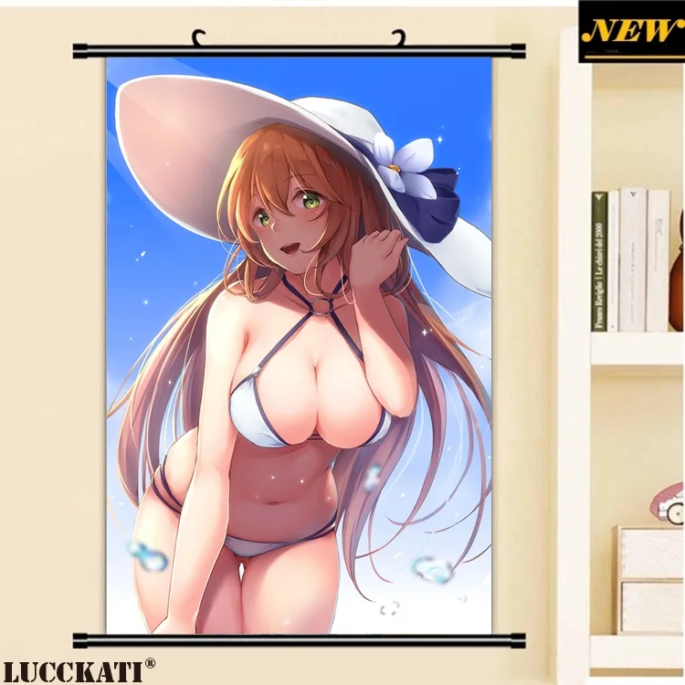 40X60 см девушки Frontline игры Тип 95 WA2000 Сексуальная лоли cameltoe мультфильм аниме