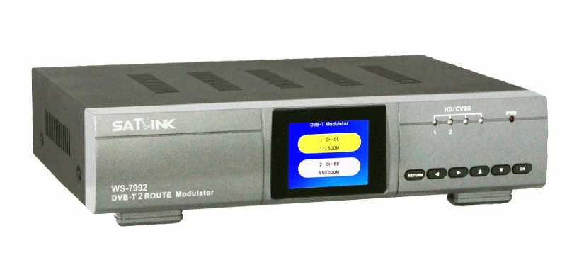 Satlink WS7992 DVB-T 2 Route модулятор 2 канала Satlink модулятор WS-7992 HD DVB-T AV