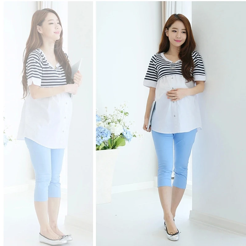 Топ для кормящих матерей модная одежда беременных Топы И Футболки Повседневная