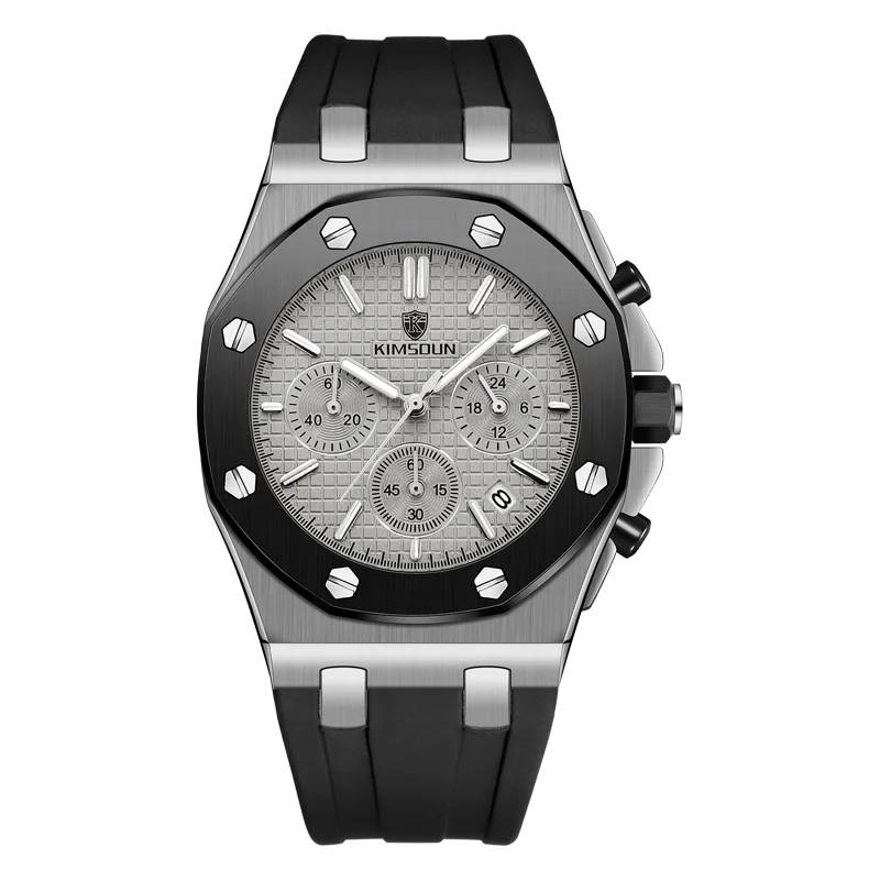 Relogio Masculino KIMSDUN новые спортивные хронограф мужские s часы лучший бренд класса люкс кварцевые мужские часы водонепроницаемые часы с большим циферблатом мужские - Цвет: 10