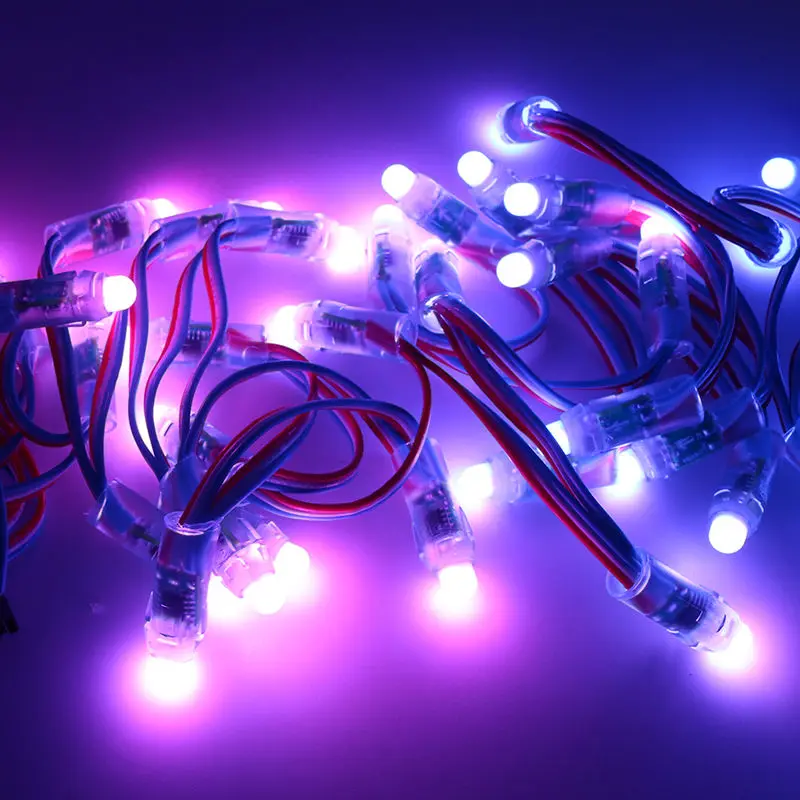 Полноцветный 5 в 12 мм WS2811 UCS1903 SM16703 rgb led pixel string light цифровой модуль 50