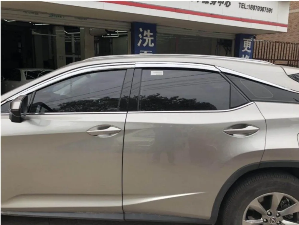 Козырёк для окна из АБС хром Солнцезащитный козырёк LEXUS RX300 RX450H 2016 2017 2019|Лепнина