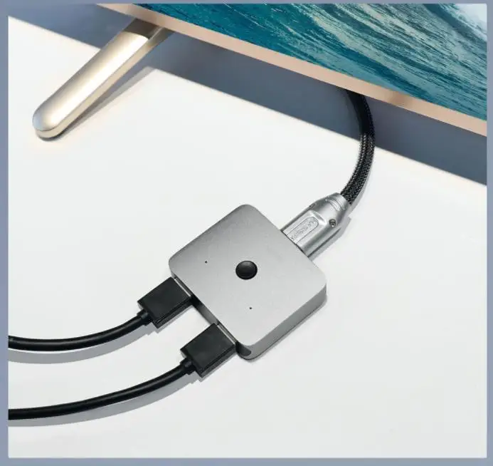 Xiaomi mijia двусторонний HDMI распределительный Коммутатор поддерживает HD 4K для интерфейса HDMI оборудования из алюминиевого сплава материал умный дом
