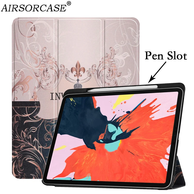 Чехлы из искусственной кожи с рисунком в виде ручки для Apple iPad Pro 12 9 2018 чехол