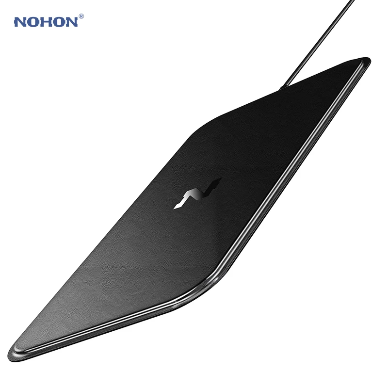 Nohon Беспроводное зарядное устройство для iPhone 8/X/8 Plus 10 Вт Qi быстрая Беспроводная зарядка для samsung Galaxy S8/S7/S6/S8+ Беспроводное зарядное устройство