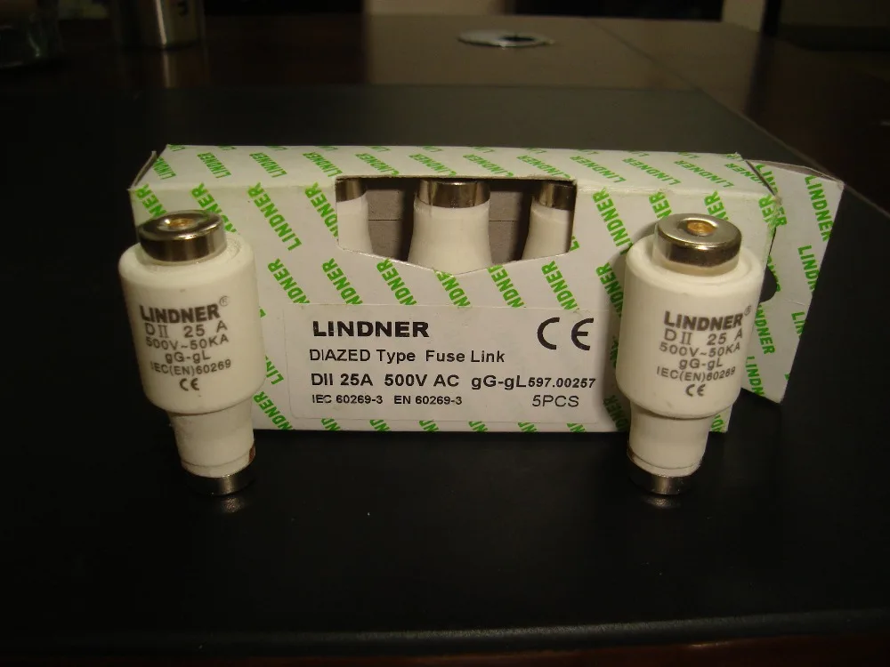 Предохранители: LINDNER DIAZED Тип предохранителя DIII 35A 500V gG/gL 598 0357/DIII 50A 0507/DIII 63A 0637