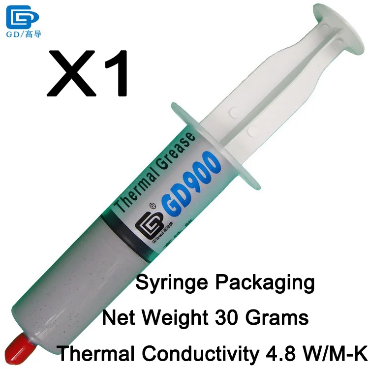 GD900-SY30 1 Piece GD900 Теплопроводящая паста силиконовая штукатурка теплоотвод соединение Высокая производительность серый SSY1 SY1 SY3 SY7 SY15 SY30 - Цвет лезвия: GD900-SY30 1 Piece