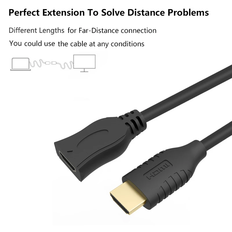 Кабель удлинитель HDMI штырь гнездо 0 2 5 м 1080P 3D 1 4 в|hdmi extension cable|extension cablehdmi |