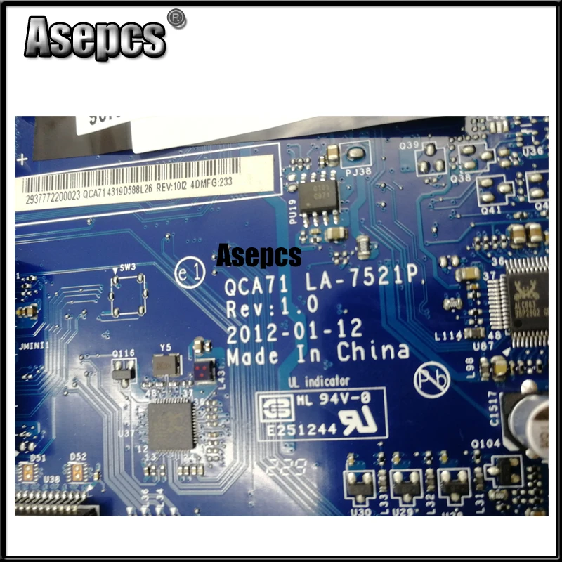 Asepcs оригинальная универсальная материнская плата для For Asus ET2411I LA-7521P ET2411 100% тест ok