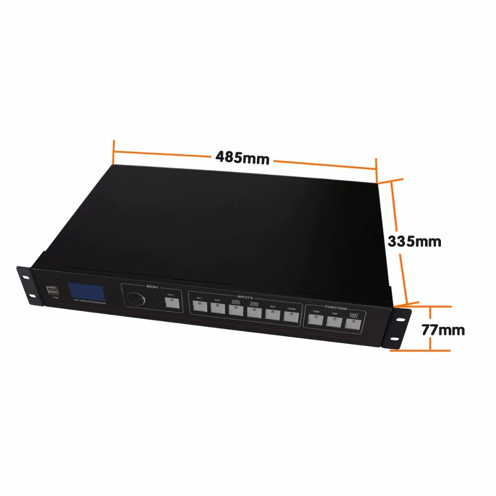 USB светодиодный видеопроцессор видео контроллер HDMI Quad настенный экран HD внешний