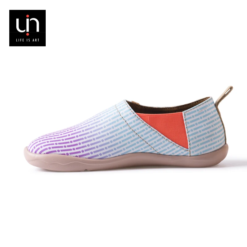 Pink Princess - 2015 UIN Spring New Arrival Fashion Women's Plaid Painted Canvas Espadrille Tour Shoe | Обувь