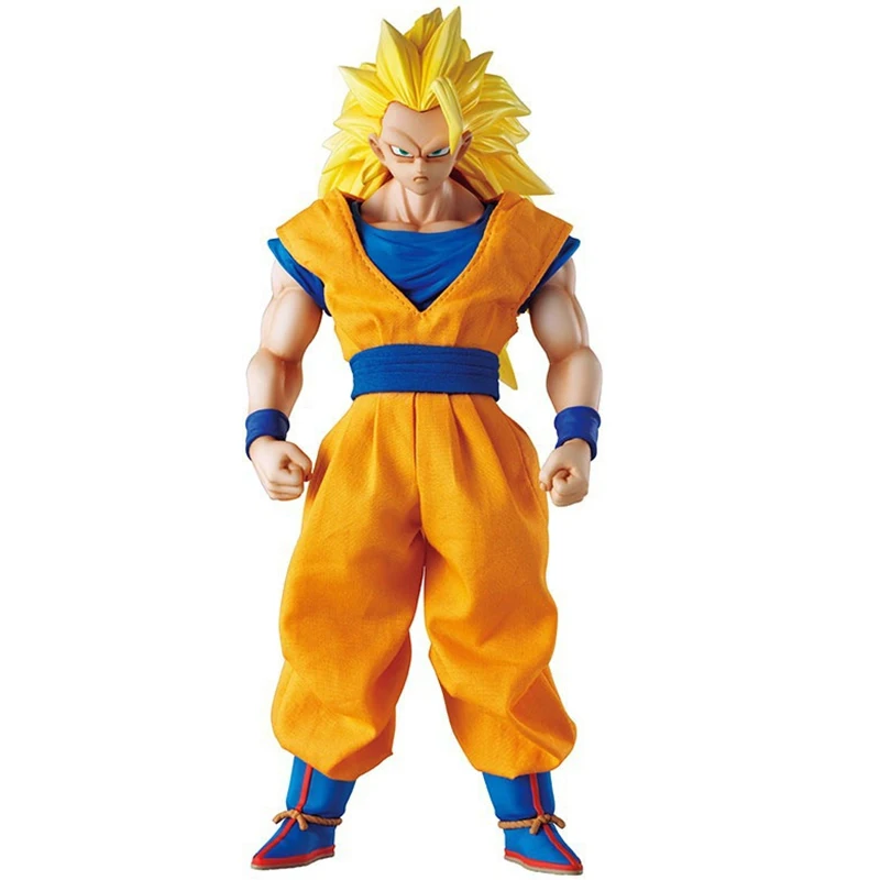 Super Saiyan 3 MegaHouse DOD Dragon Ball Z Son Goku ПВХ фигурка 21 см DOD Super Saiyan 3 Goku Коллекционная модель игрушки Figuarts DBZ figuaras - Цвет: Super Saiyan 3