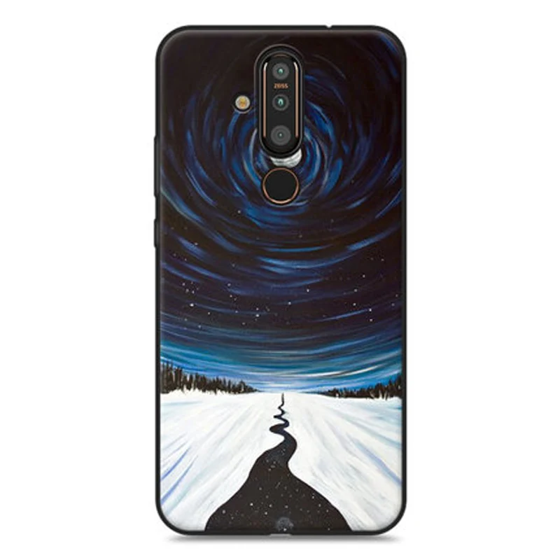 Чехол для Nokia X71 мягкий чехол-накладка с мультяшными животными чехлы NokiaX71 TA-1172 X 71