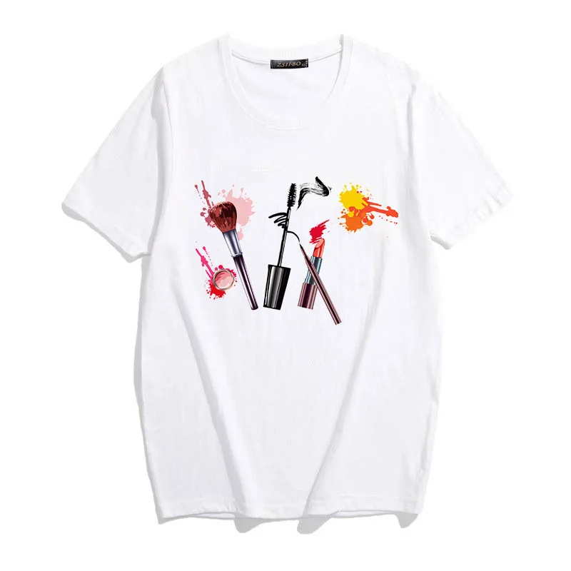 Модные женские художественные топы с мультяшным принтом в стиле Харадзюку