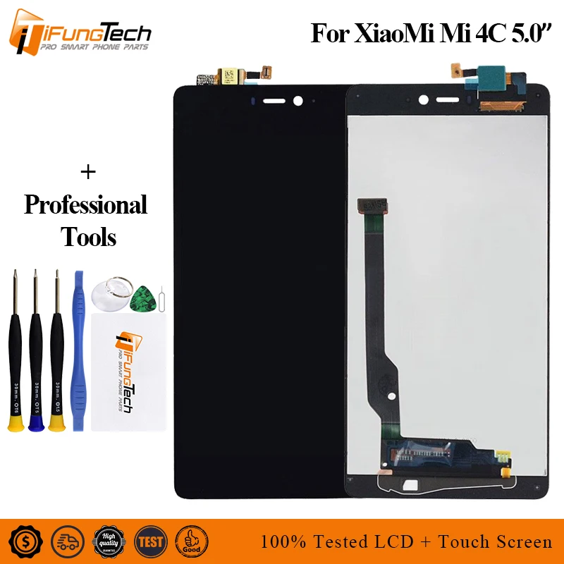 5 0 &quotЖК экран для Xiaomi Mi4c ЖК дисплей MI4C тачскрин аналагово цифровой