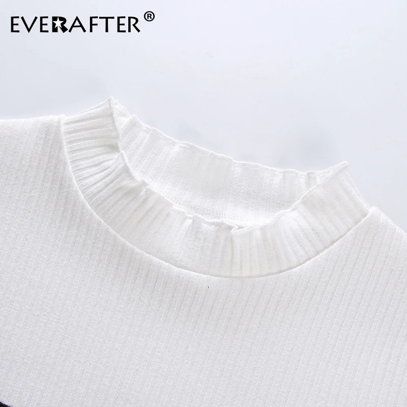 EVERAFTER Harajuku cry eyes вышивка короткий рукав Забавные футболки женские белые тонкие базовые кроп Топы летняя модная футболка