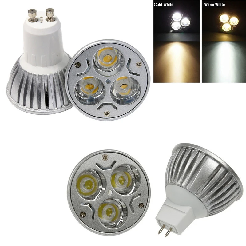 4 шт./лот GU10 MR16 Светодиодная лампа с регулировкой 220 V 110 V затемнения светодиодные прожекторы DC12V 24 V Lampara для дома Гостиная пятно света