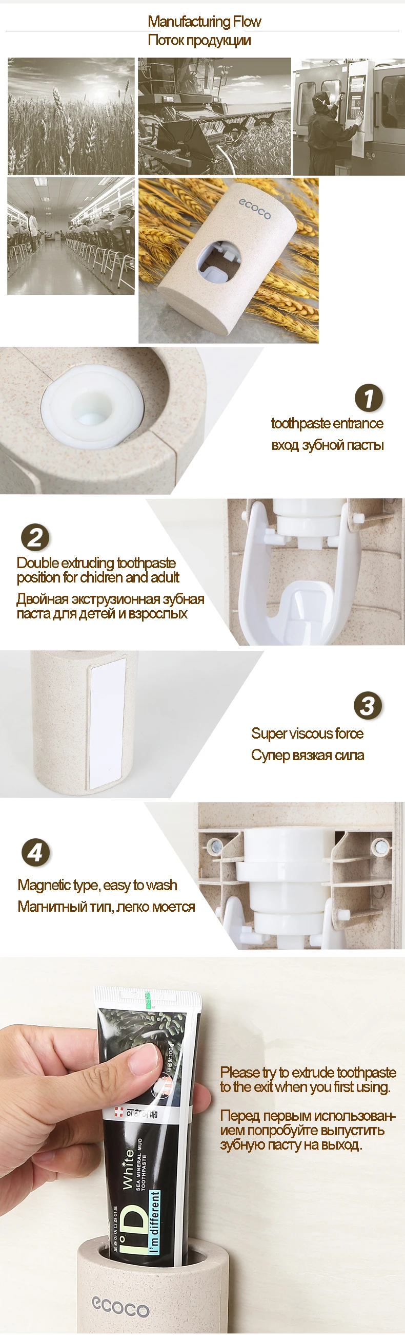Современный стильный настенный водонепроницаемый держатель для зубной щетки, автоматический соковыжималка для зубной пасты