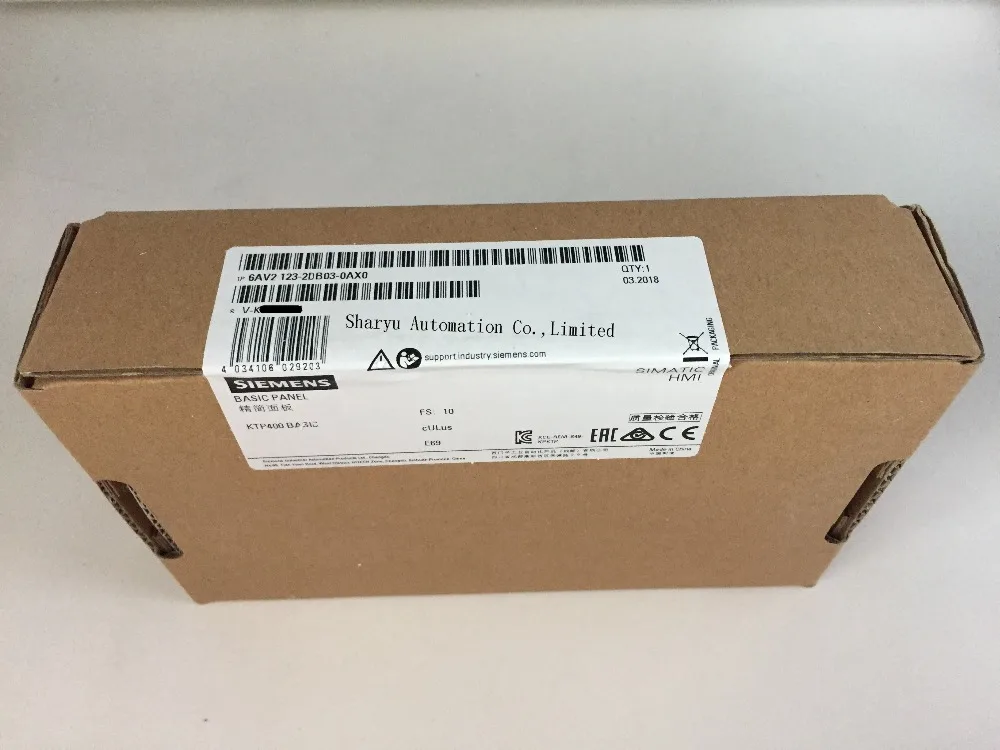 Оригинальная базовая панель SIMATIC HMI 6AV2123-2DB03-0AX0 KTP400 6av2123-2db03-0ax0 4 &quotTFT дисплей 65536 |