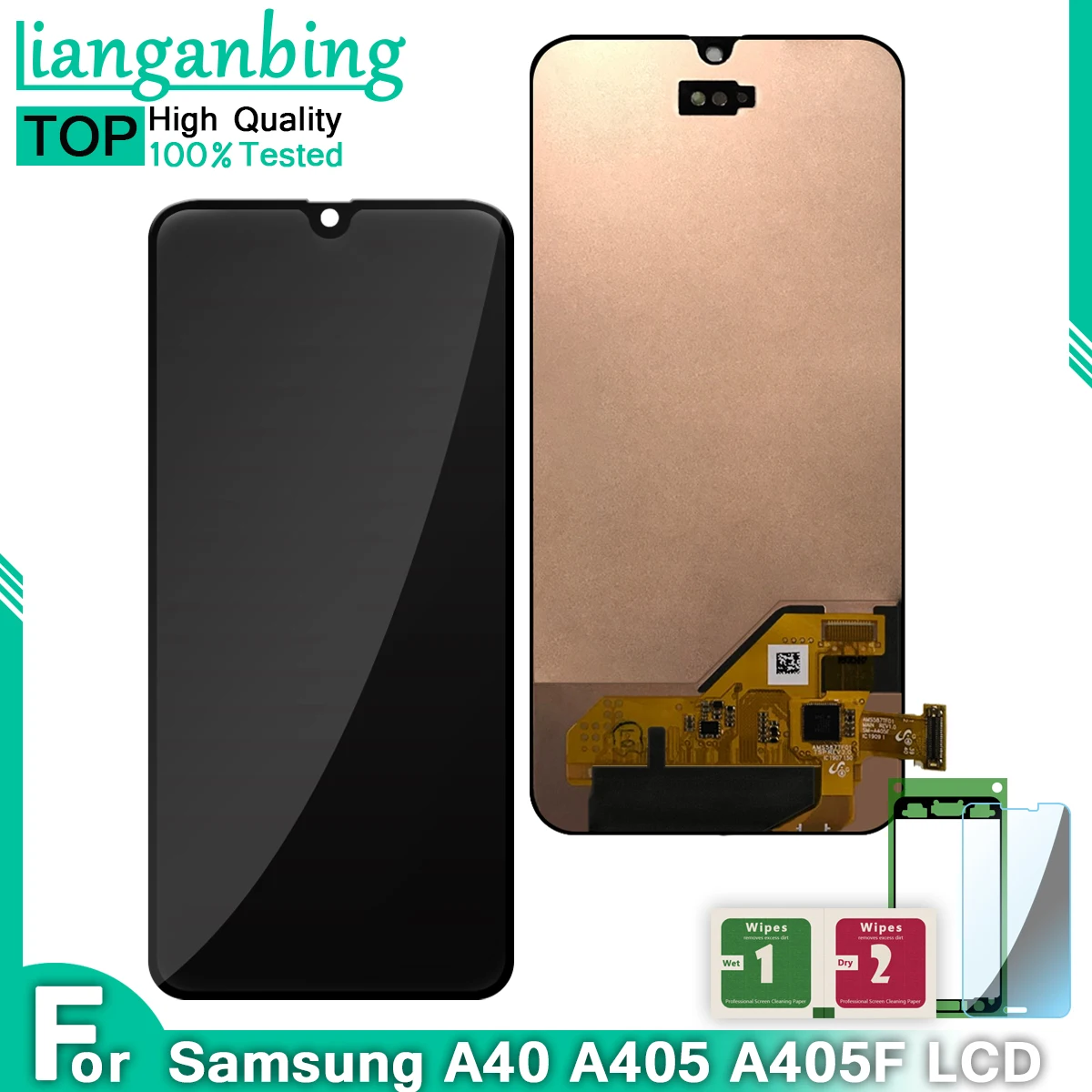ЖК дисплей Super AMOLED для Samsung A40 A405 с сенсорным экраном и дигитайзером в сборе