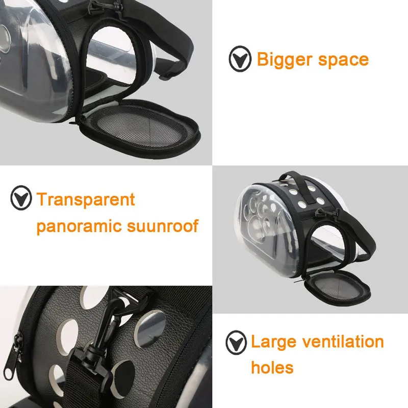 DGZC прозрачный сумка для перевозки домашних животных маленьких собак и кошек
