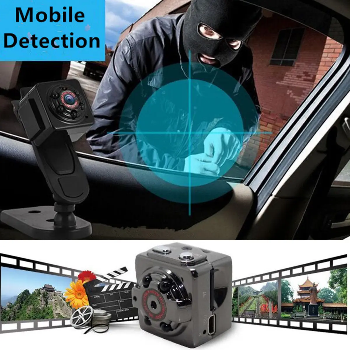 

SQ9 1080P Full HD Car Sports IR Night Vision DVR Video Recorder Mini DV Camera