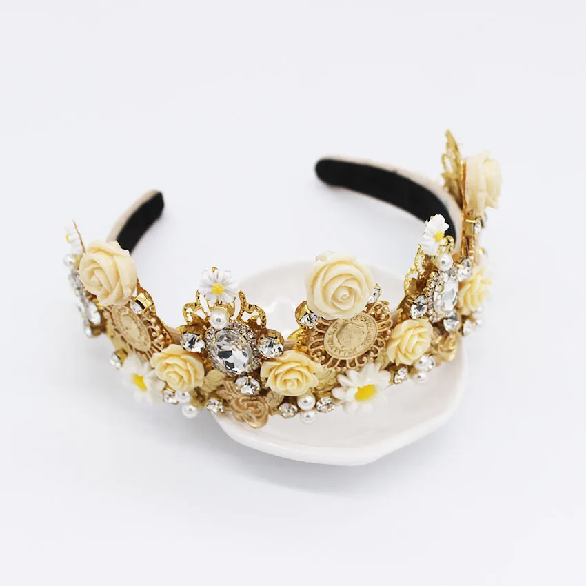 Женский ободок для волос повязка на голову в стиле барокко аксессуары со