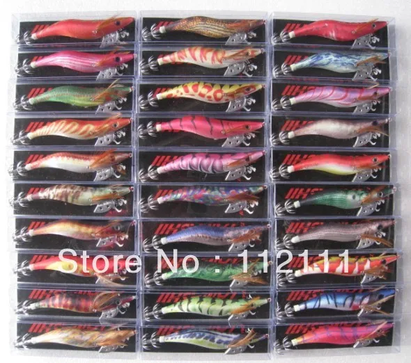 7 штук приманки для рыбалки приспособления кальмаров 3 5 # 13 см 22 г упакованы в