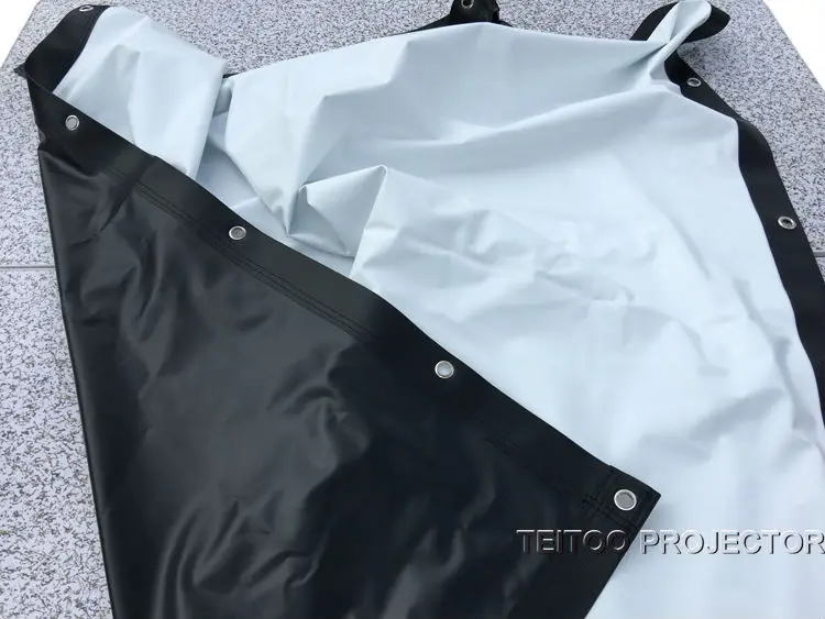72 дюйма 4:3 портативный ПВХ мягкий черно белый экран для проектора с занавесом