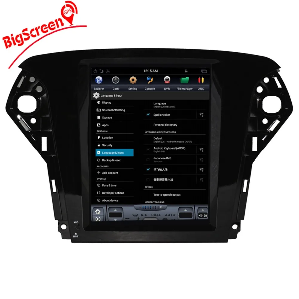 Автомобильный DVD плеер в стиле Tesla 10 4 дюйма Android 6 0 GPS навигация для Ford Mondeo 2007 2012