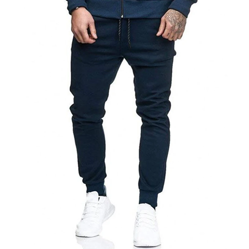 Мужские спортивные штаны для бега тренировок в тренажерном зале зауженные брюки