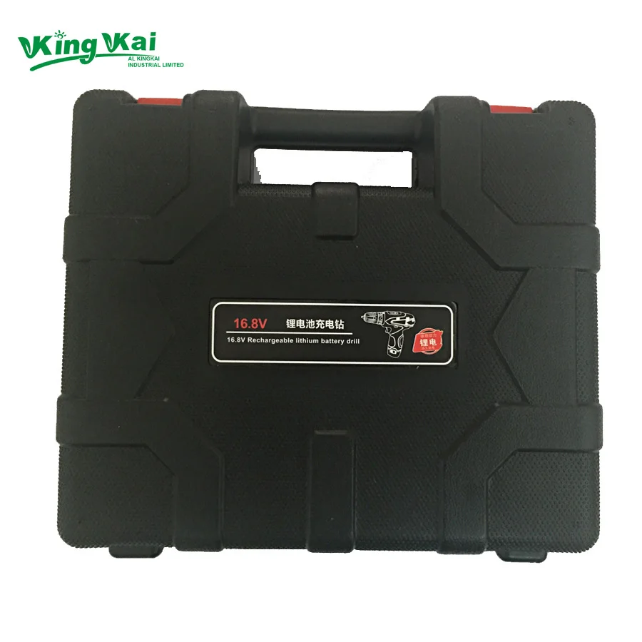 Прочный черный пластиковый ящик для инструментов защиты электрического