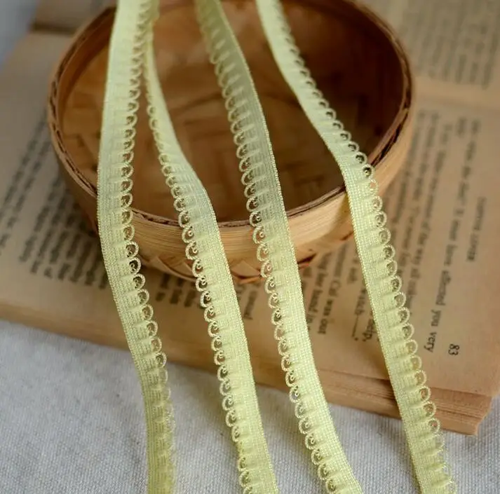 Горячая новинка 5 метров серый черный желтый эластичный кружевной обрезанный