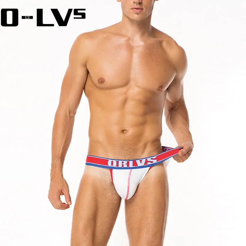 C Мужское нижнее белье 3D для геев ORLVS jockstrap сексуальное мужское мужские стринги Homme