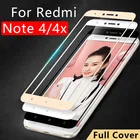 Чехол для Xiaomi Redmi Note 4x4 X Note4 Note4x Not Notes X4 полное покрытие Закаленное стекло Защитная тремпа на Ksiomi Redme Remi Red Mi