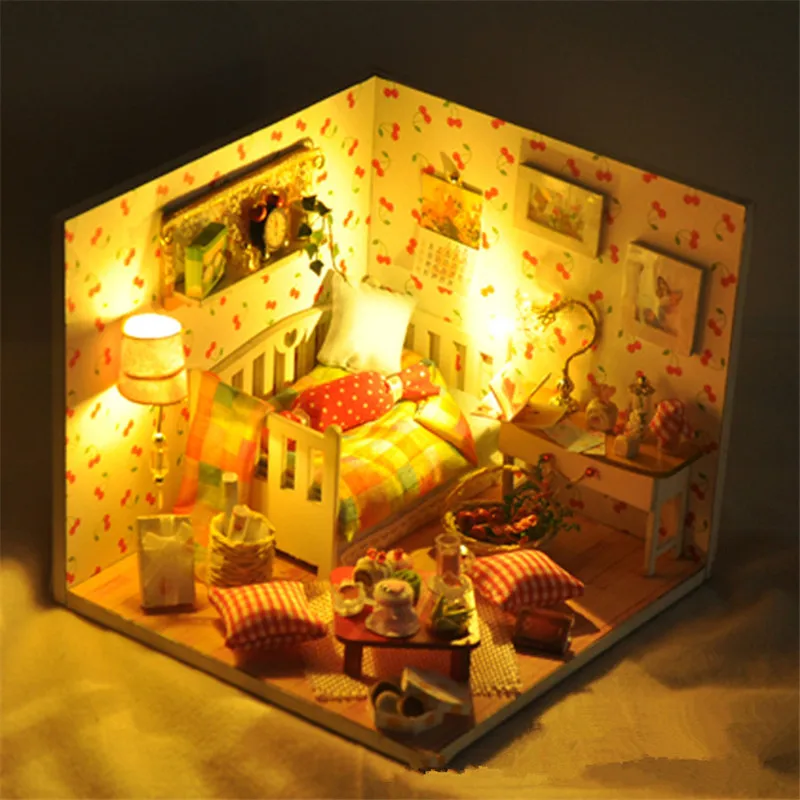 New T-Yu TY12 Autumn Fruit House DIY Dollhouse With Cover Light Gift Collection Decor Toy Hot Gifts for Kids | Игрушки и хобби