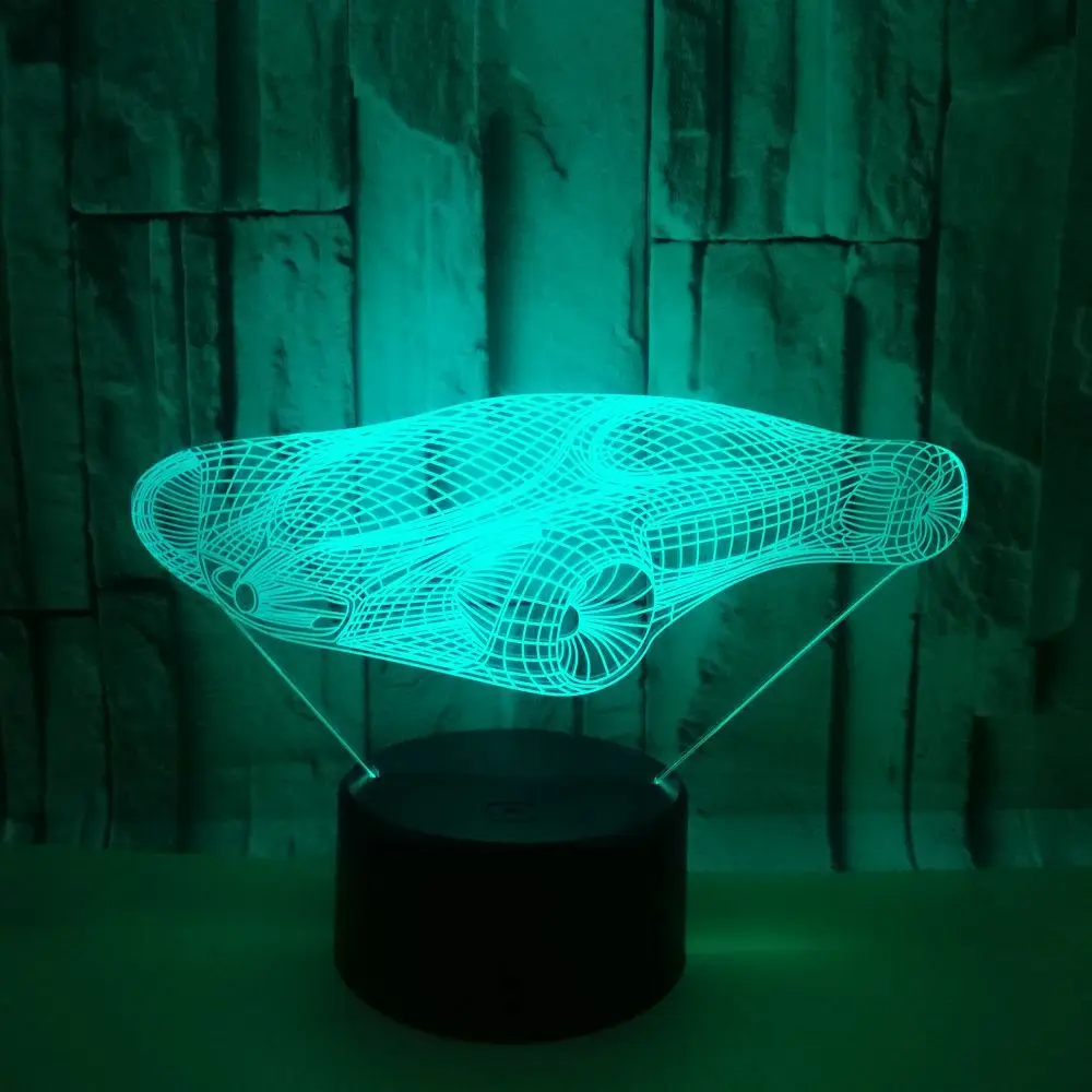 3d лампа для спортивного автомобиля с сенсорным Usb Ledl Led Подарочная настольная