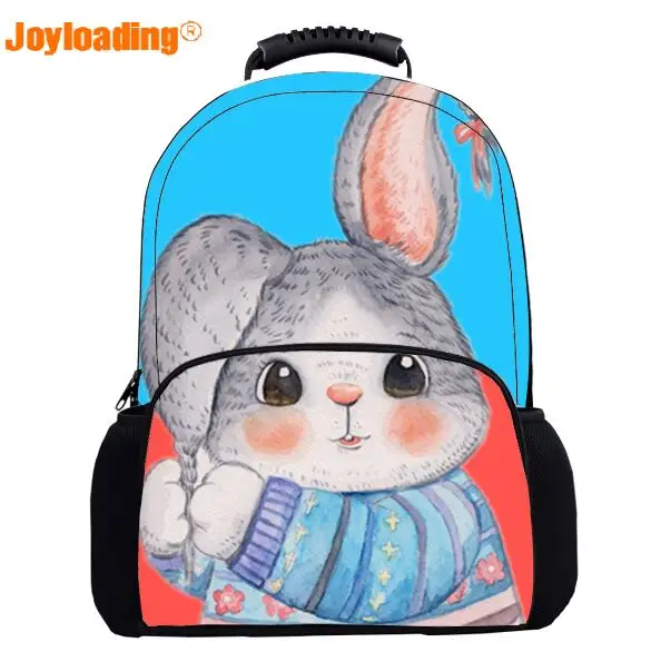Joyloading Стильный 3D милый красочный мультяшный кролик животные Детский рюкзак