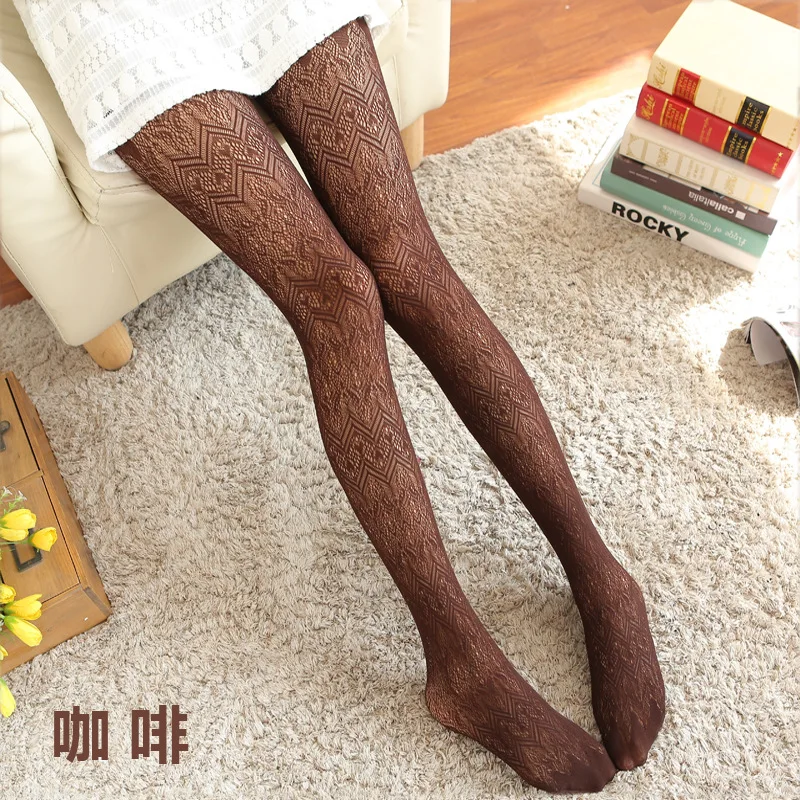 

Net stocking Sexy Lace Hollow Jacquard Pantyhose 2018 NEW Women