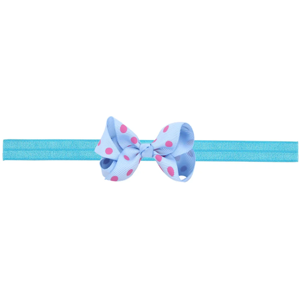 1 Piece MAYA STEPAN Dot Bow Tie Girls Children Hair Head Band Baby Newborn Rope Headband Headwear Headwrap | Детская одежда и
