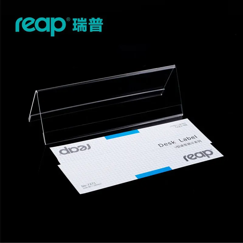 5-Pack REAP Mira акрил v-образный стол знак держатель карты Настольный стенд меню Service этикетки Офис клуб бизнес-ресторан