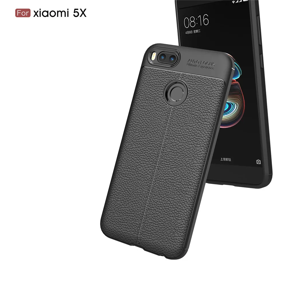 Для Сяо mi 5X A1 чехол для телефона Роскошные искусственная кожа мягкая TPU
