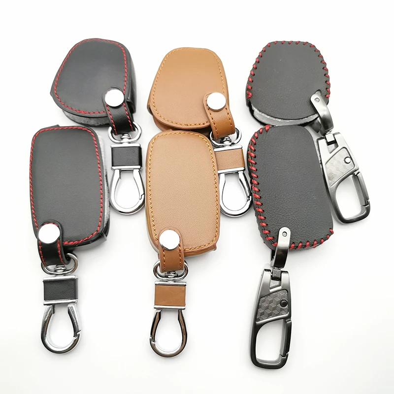 Кожаный чехол для ключей 100% кошелек автомобильных с цепочкой Vesta LADA Granite Kalina Priora X