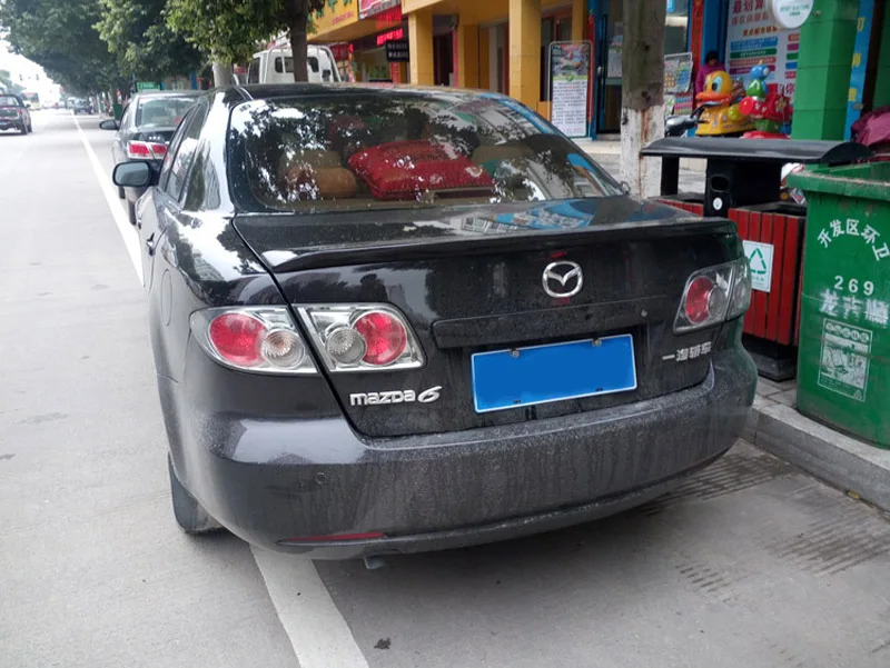 Декоративный спойлер для заднего багажника Mazda 6 2003-2011 из АБС-пластика |