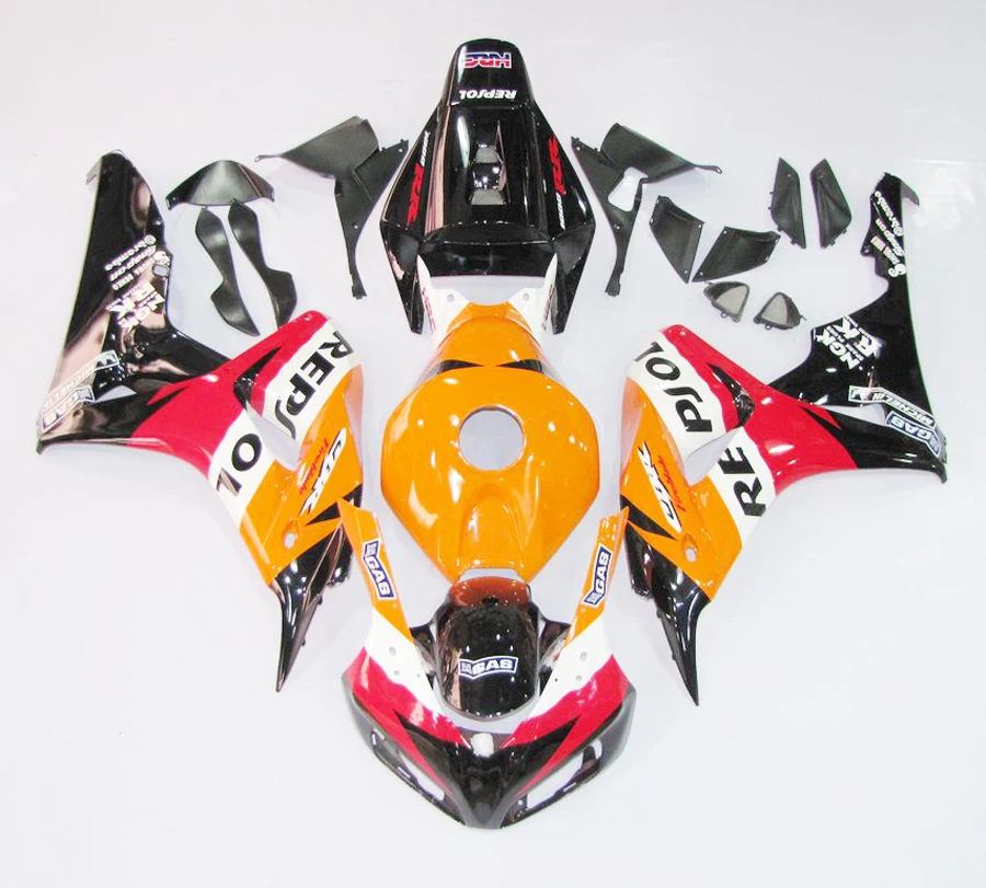 Инъекция ABS Полный комплект обтекателей Кузов для Honda CBR1000RR Fireblade 06 07 2006 2007|Полные