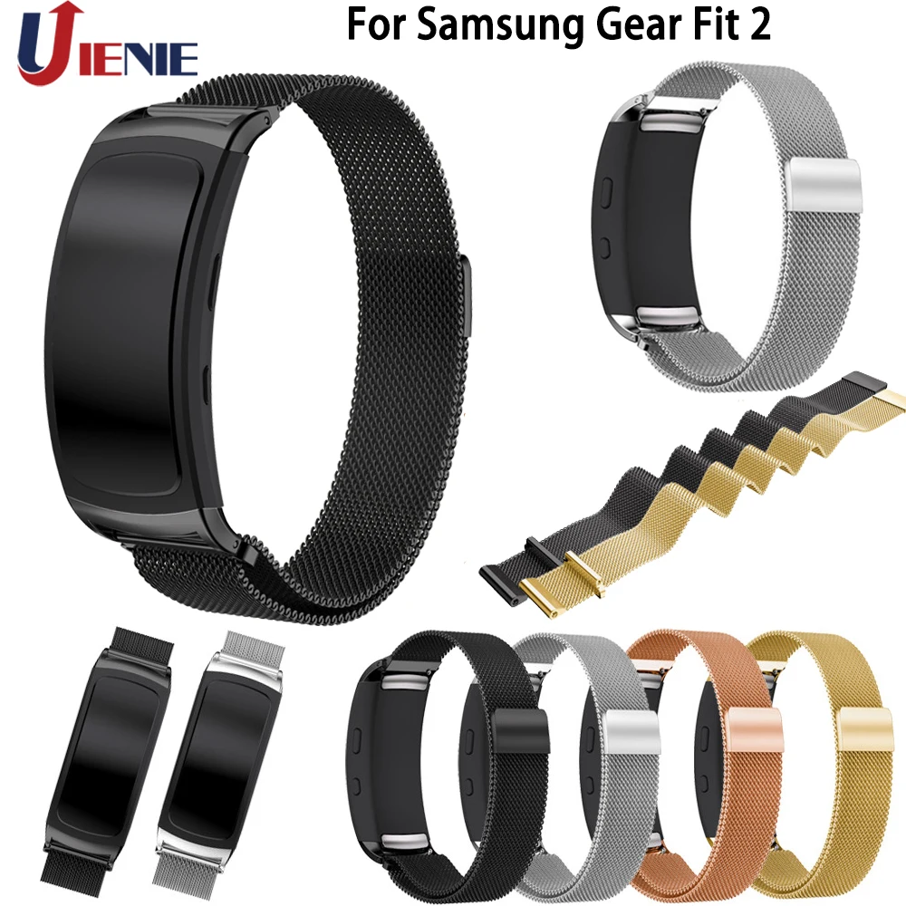 Миланские Ремешки для наручных часов Samsung Gear Fit 2 Fit2 Pro SM R360 Смарт часы браслет из