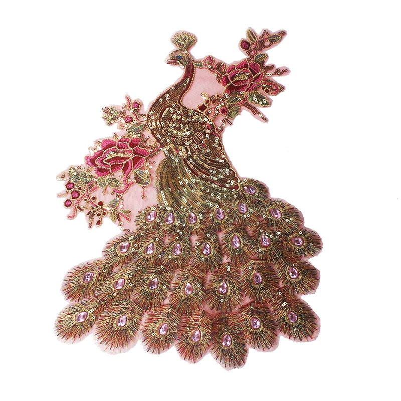 10 шт. Кружевная аппликация в виде павлина|garment accessories|embroidered lacelace fabric |