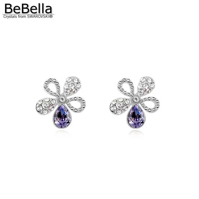 Женские серьги гвоздики с кристаллами Swarovski|flower stud earrings|stud earringsstud earrings for women |