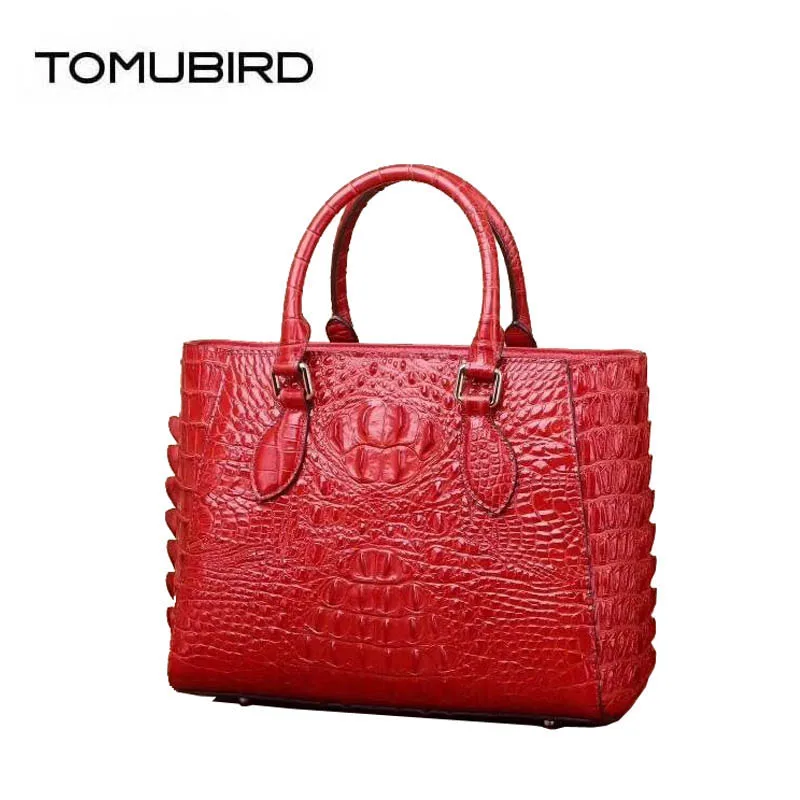 TOMUBIRD новые превосходные Сумки из натуральной кожи, Брендовая женская сумка с тиснением под крокодила, дизайнерская сумка, кожаные сумки